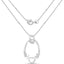 Colgante de Corazón de Diamante Blanco Genuino de 0.14 Quilates en Plata Esterlina