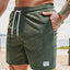 Lace-up Drawstring Corduroy Jogger Shorts for Men