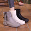 Bottes d'hiver en peluche avec fermeture éclair latérale pour femmes