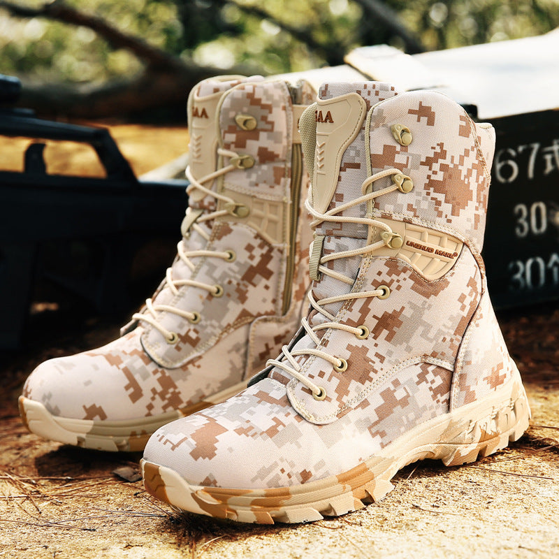 Men's Camo Outdoor Casual High Top Tactical Boots