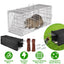 Humane Live Cat Trap Cage with Waterproof Cover