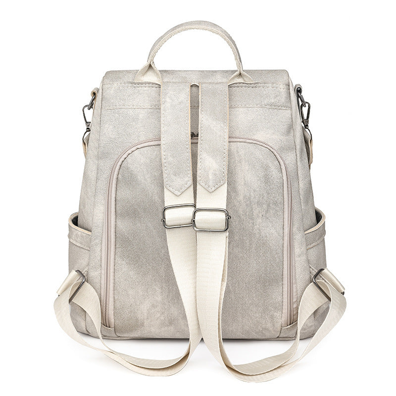 Sac à dos en cuir souple pour femmes pour les voyages et l'école
