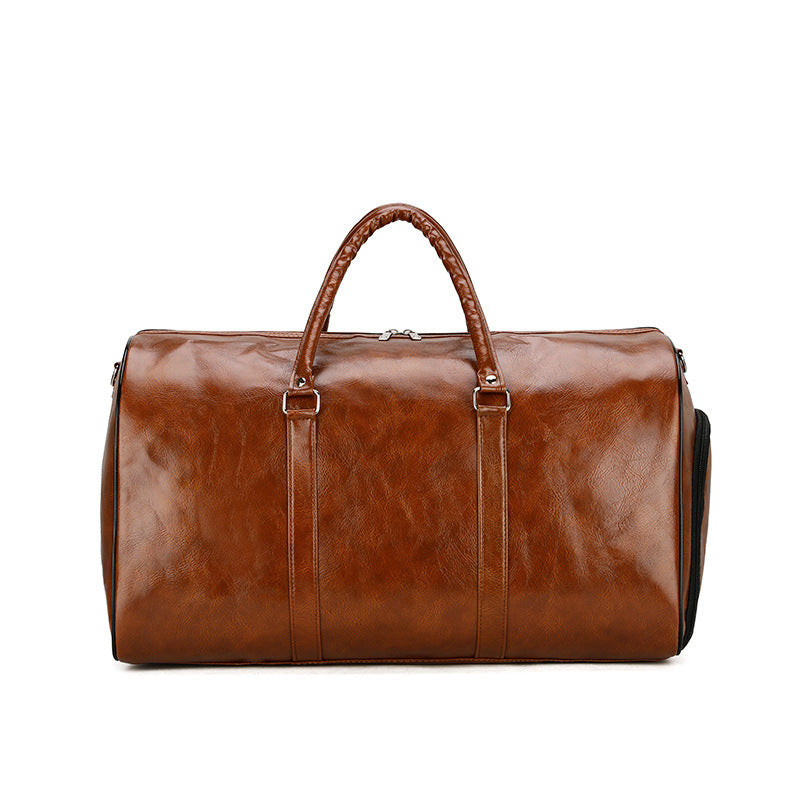 Pu Retro Business Traveling Duffel Bag - Large Capacity