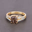 IGI Certified 2.02 Carat Brown Diamond Engagement Ring in 18K Yellow Gold