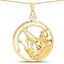 Pendentif en zircon blanc véritable de 0,33 carat en argent sterling