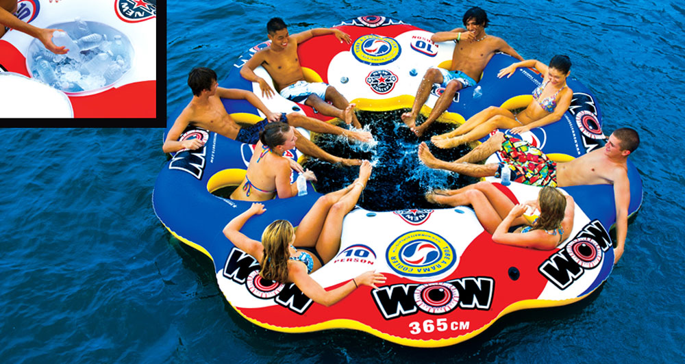 WOW Sports Tube A Rama Inflatable Island for 10 People