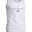 Camiseta sin mangas de cuello redondo con bandera de EE. UU. para hombres