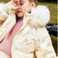 Children's Thickened Korean Style Down Jacket with Fur Collar
