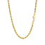3.0mm 14k Yellow Gold Solid Diamond Cut Rope Chain