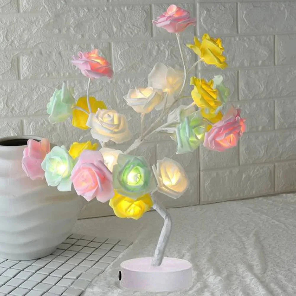 Enchanting LED Rose Flower Table Lamp