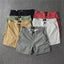 Premium Solid Color Men's Chino Shorts