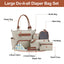 GBruno 8-Piece Baby Nappy Diaper Bag Set