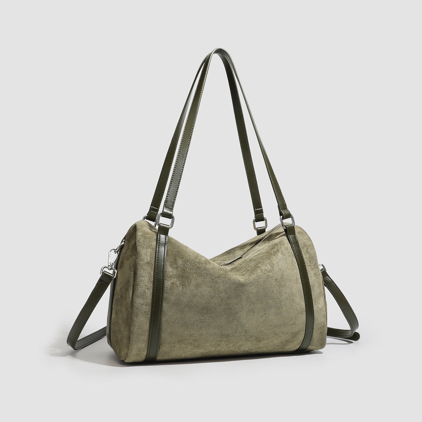 Sac fourre-tout en daim rétro - Sac bandoulière grande capacité