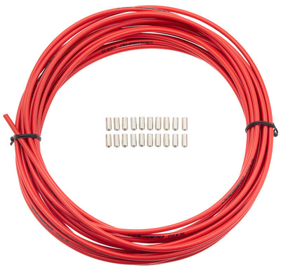 Jagwire 5mm Sport Brake Housing with Slick-Lube Liner - 10M Roll Red