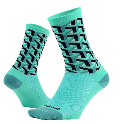 DeFeet Aireator 6" Framework Socks - Celeste Green
