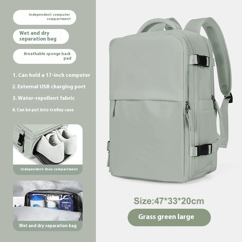 Mochila Expandible Premium para Viajes y Negocios