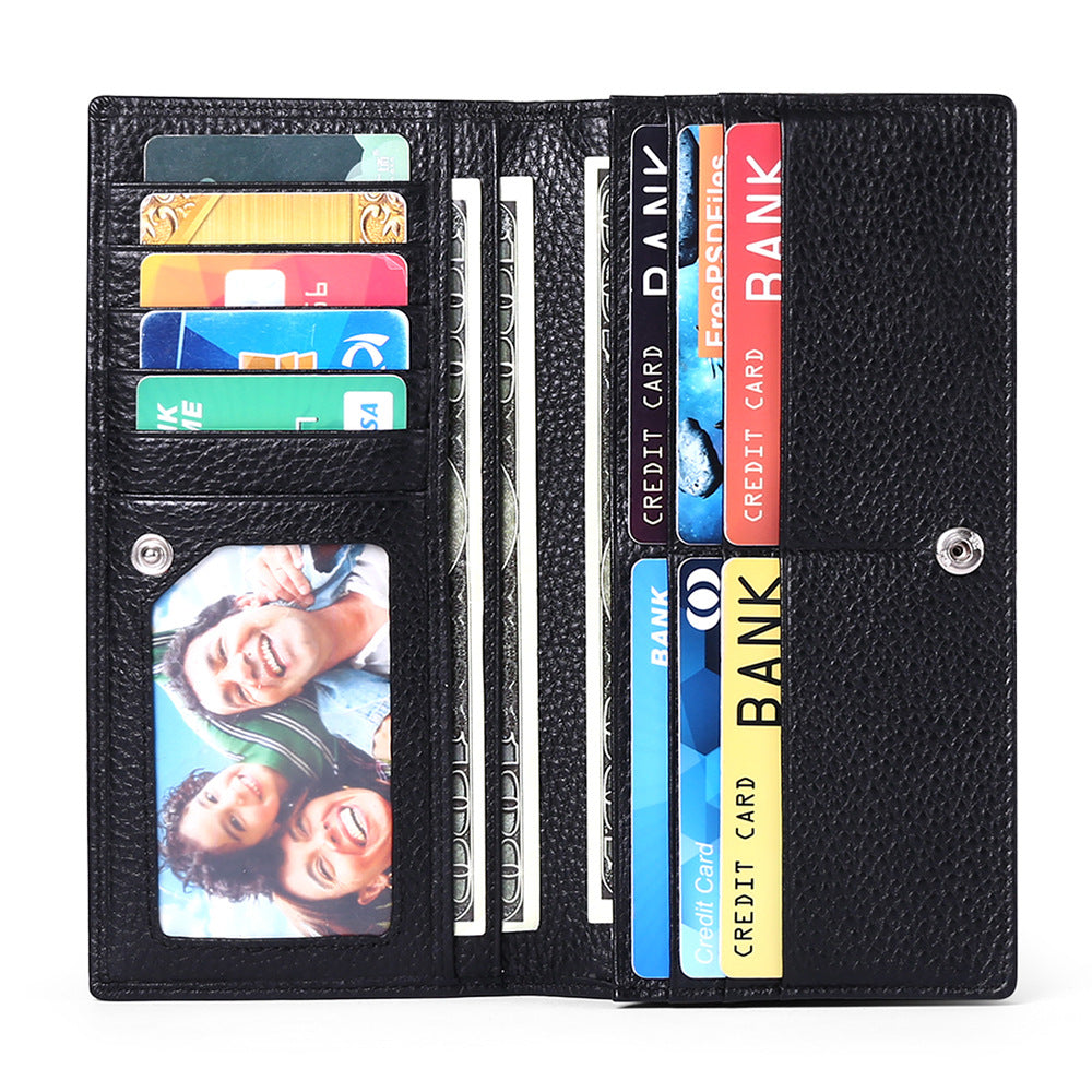 GOIACII Anti-Scanning Women's Long Wallet - Minimalist Design