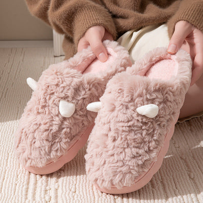 Chaussons en coton thermique antidérapants pour le confort à la maison
