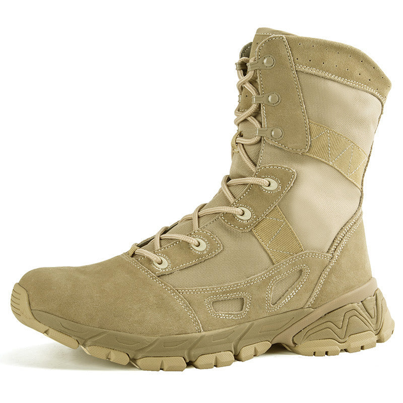 Bottes de combat désert pour hommes, hautes et d'extérieur