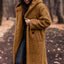 Elegant Plush Faux Fleece Long Coat for Women