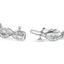 14K White Gold Diamond Swirl & Pear Shape Link Bracelet - 2.00 Cttw