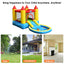 Kids Inflatable Bounce House Castle with Balls Pool