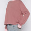 Striped Oversized Round Neck Sweatshirt