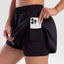 Shorts Actifs Taille Haute avec Poches