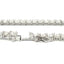 45.00ct Moissanite Tennis Necklace in Sterling Silver