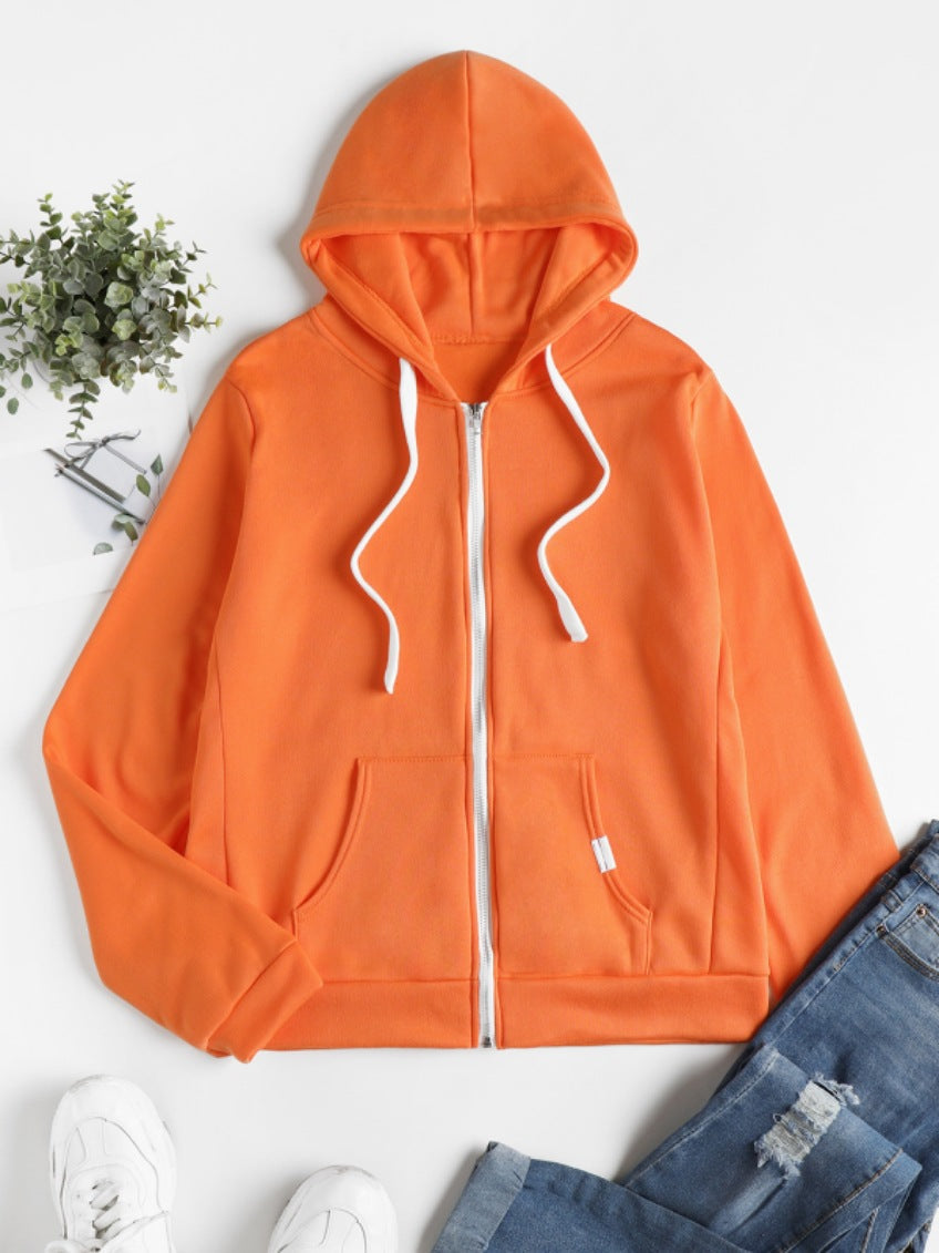 Cárdigan Deportivo Casual para Mujeres con Capucha y Cremallera