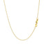 Chaîne à perles en or jaune 14k 1,0 mm