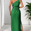Robe Maxi Sans Manches à Épaule Unique - Vêtements de Soirée Élégants