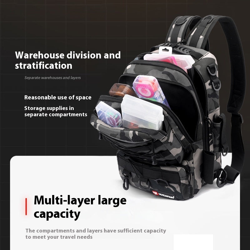 Sac de pêche multifonctionnel étanche pour aventures en plein air