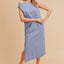 Robe midi sans manches à fente élégante