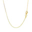 14k Yellow Gold Diamond Cut Cable Link Chain - 0.8mm