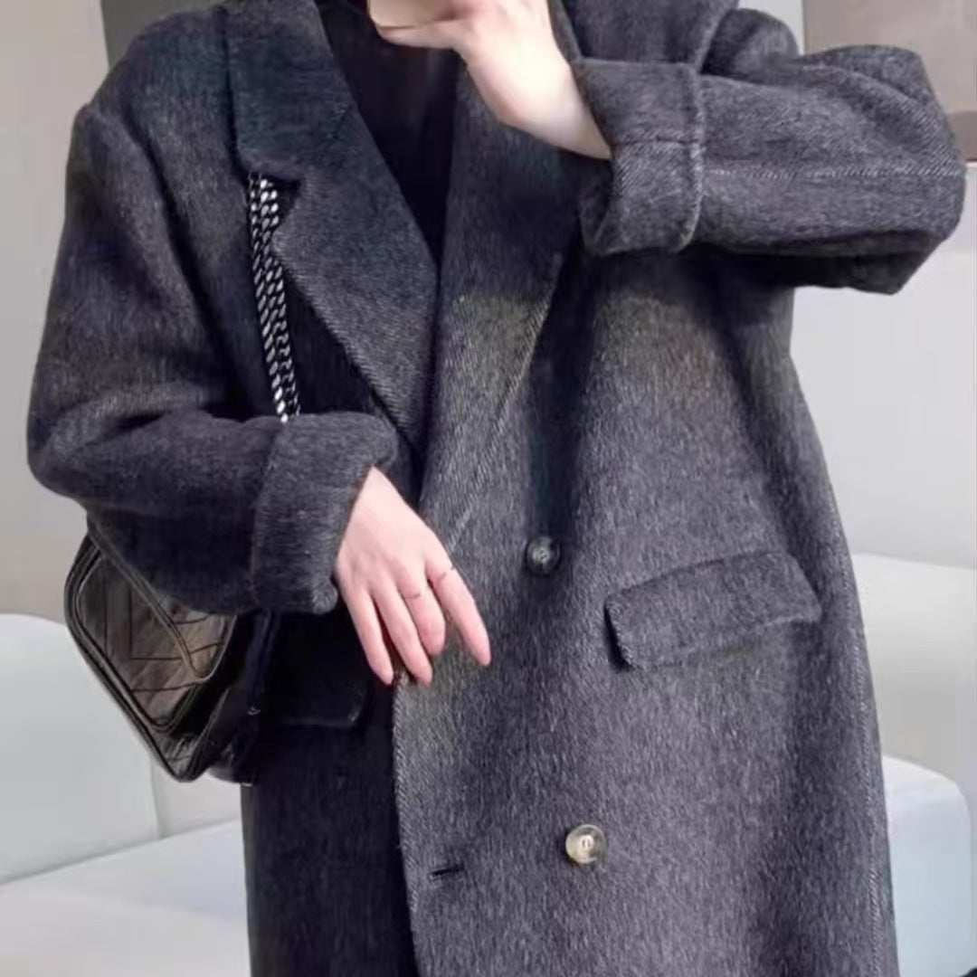 Manteau en laine double face - Style long et longueur étendue