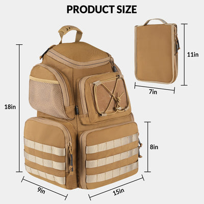 Large Capacity Tactical Backpack - Waterproof Army Camouflage