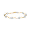 Bracelet S-Link en Or Bicolore 10k avec Diamants en Forme de Cœur - 1/3 Cttw