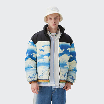 Men's Blue Sky Camouflage Warm Jacket