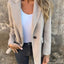 Ins Button Lapel Short Blazer Winter Fashion Commuter Jacket Outwear Women's Clothing - Korvel