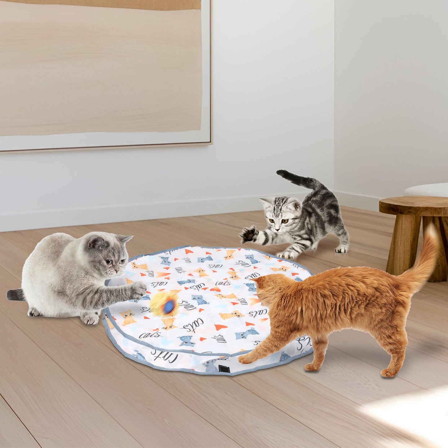 Balle de Jouet Interactive Rechargeable pour Chats d'Intérieur