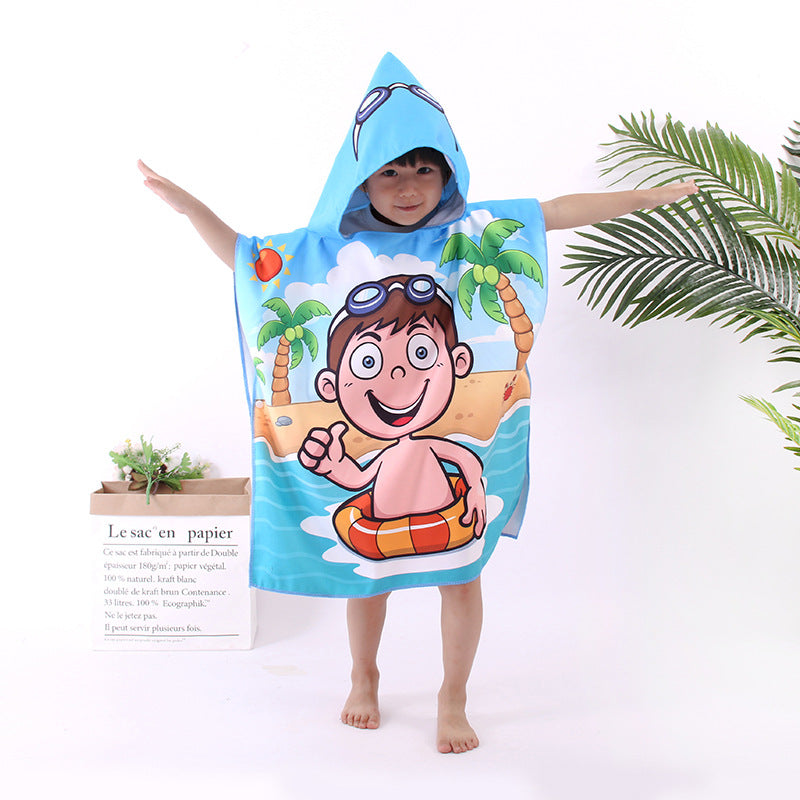 Microfiber Children's Double-Sided Velvet Beach Towel