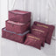 6-Piece Travel Storage Bag Set for Organized Packing