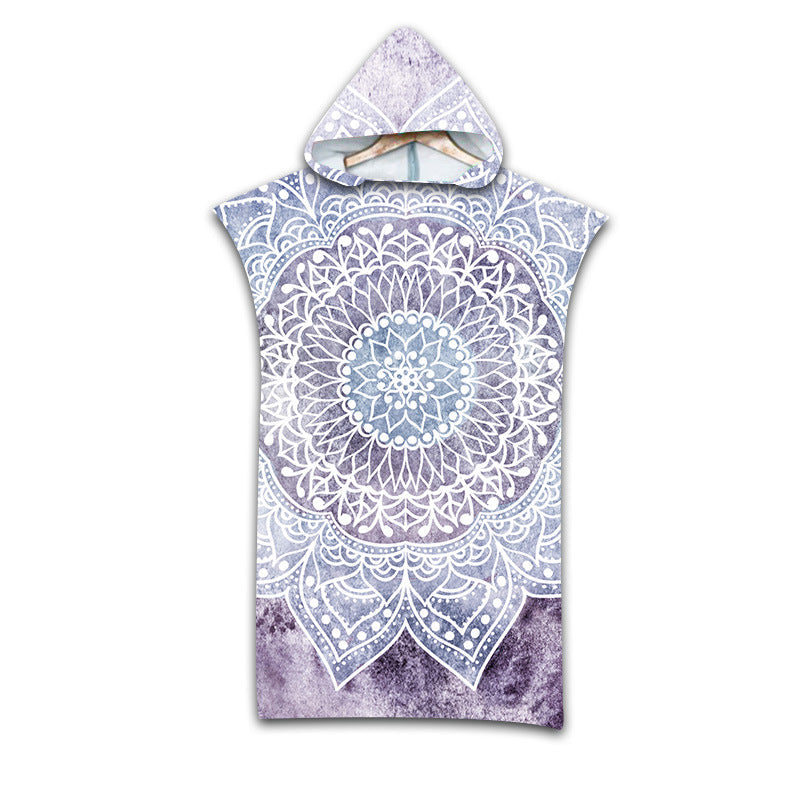 Wearable Pattern Beach Towel for Swimming and Relaxation