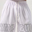 Shorts à cordon pour hommes grande taille avec lettres