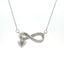 Elegant Natural Diamond Pendant in Sterling Silver