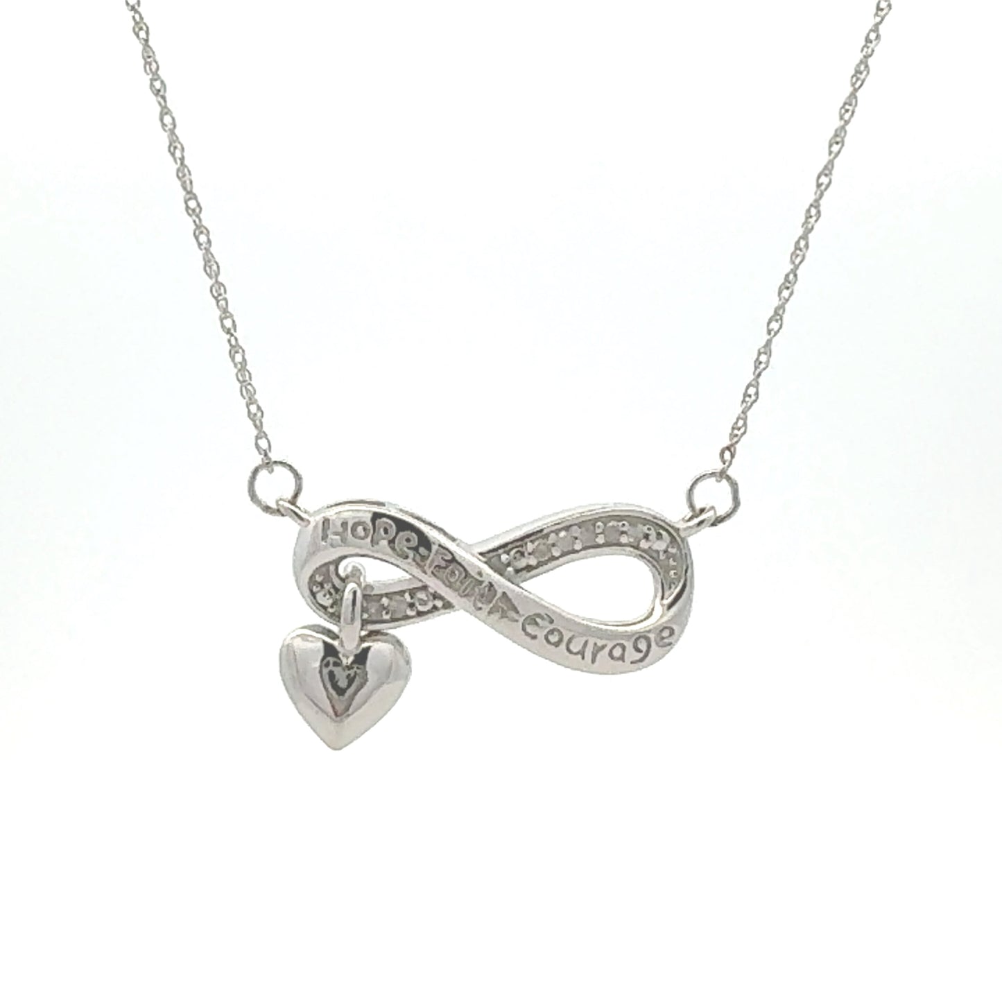 Elegant Natural Diamond Pendant in Sterling Silver