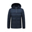 Chaqueta de algodón acolchada con capucha para hombre