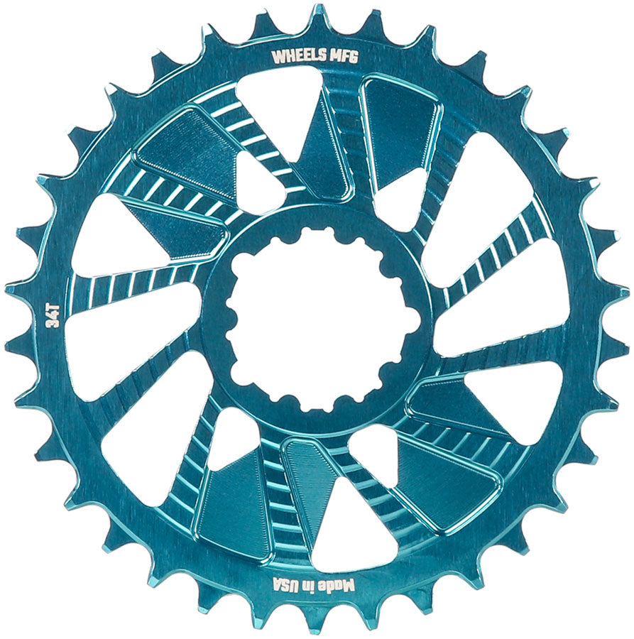 Wheels Manufacturing 34t SRAM Direct Mount Chainring - Teal