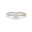 Bague de fiançailles en argent sterling avec moissanite naturel de 0,88 ct